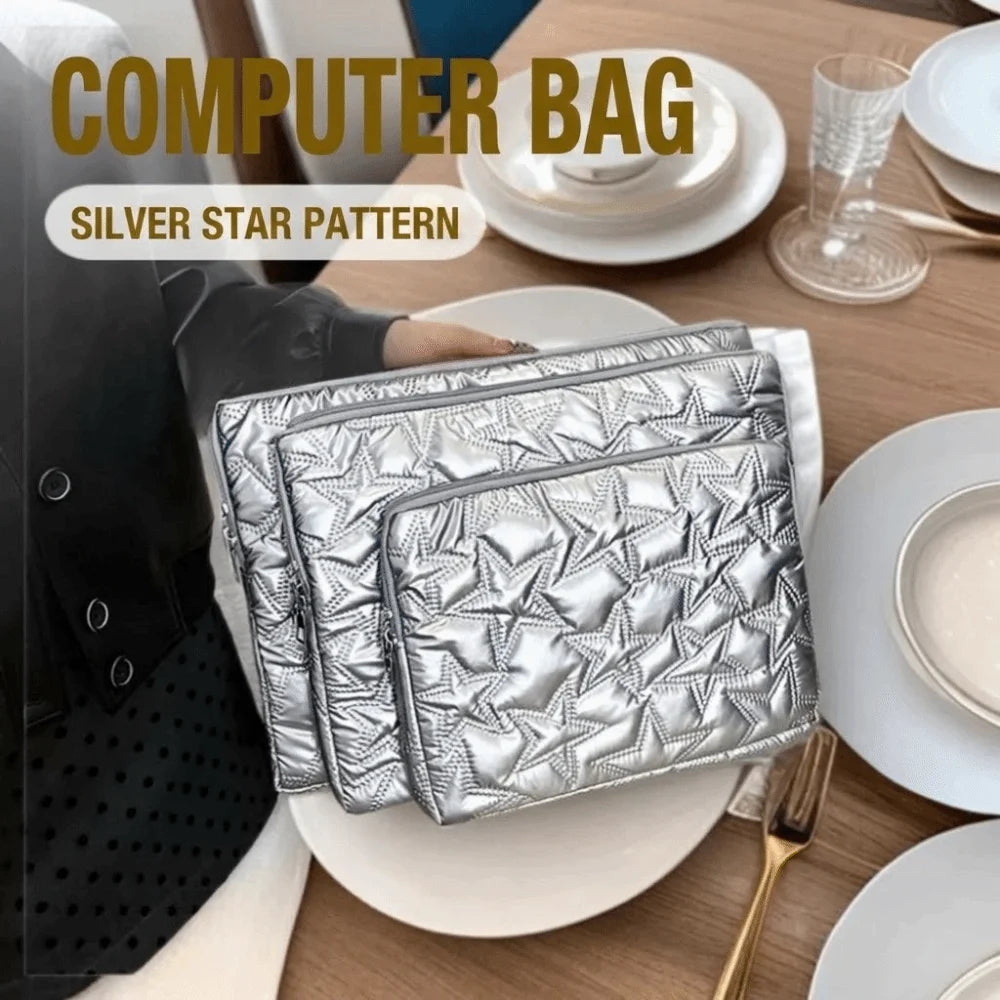 Quilted Star Laptop Sleeve – Lightweight Protective Case Laptop Sleeve Case HIP