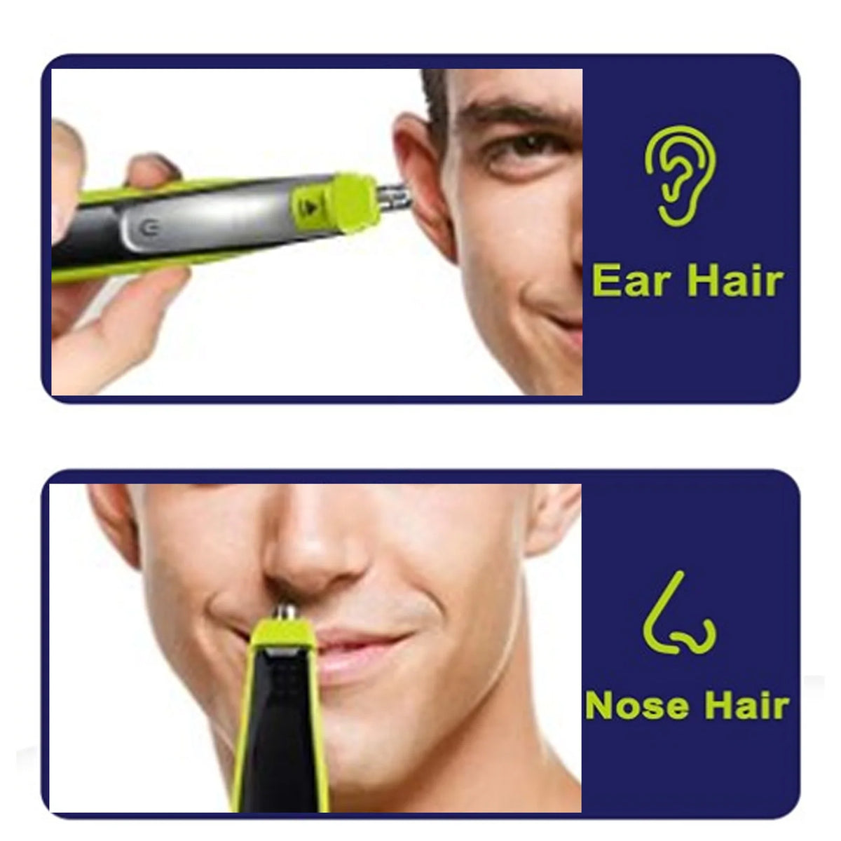 2pcs Nose Hair Trimmer Replacement Head Ear Hair Trimmer Head Quick Protective Cover for QP220 QP2515 for QP2520 QP6510 QP6530 HIP