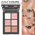 DUNUF 6-Color Highlighter Palette – Matte & Pearl Contour Highlighter Palette HIP DUF20252