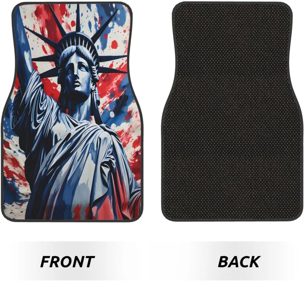Statue of Liberty Car Floor Mats – 4-Piece Universal Set Automotive Floor Mats HIP