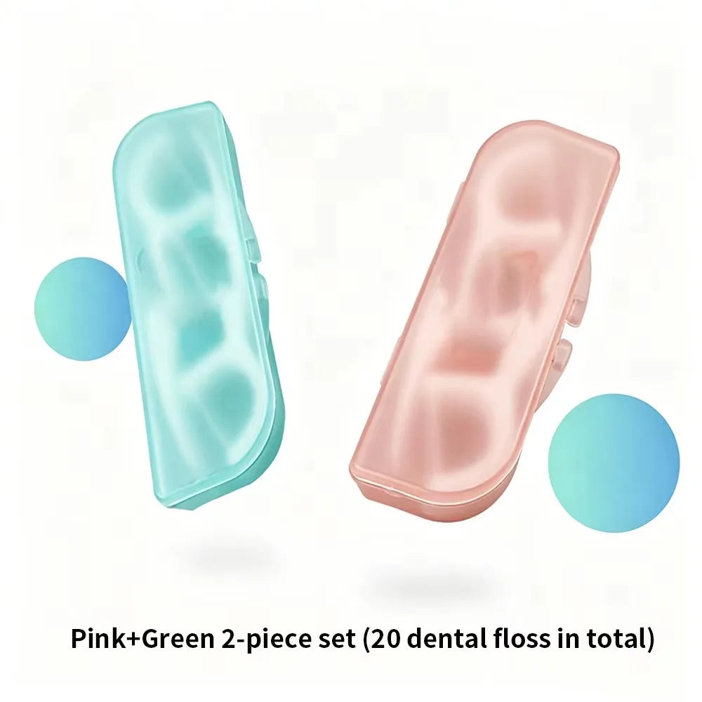 Portable Dental Floss Toothpick Set with Storage Box – 10 Pcs Dental Floss Pick Set HIP