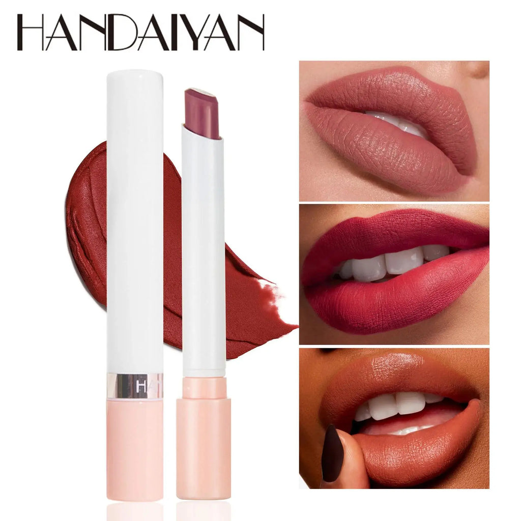 Handaiyan 4-Pc Matte Velvet Lipstick Set – Waterproof Nude Shades Matte Lipstick Set HIP
