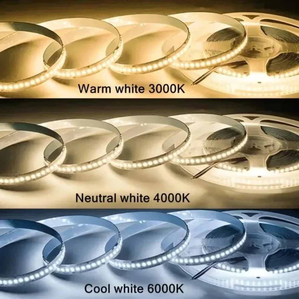 240 LEDs/M SMD 2835 LED Strip – DC 12V/24V Flexible Light LED Strip Light HIP