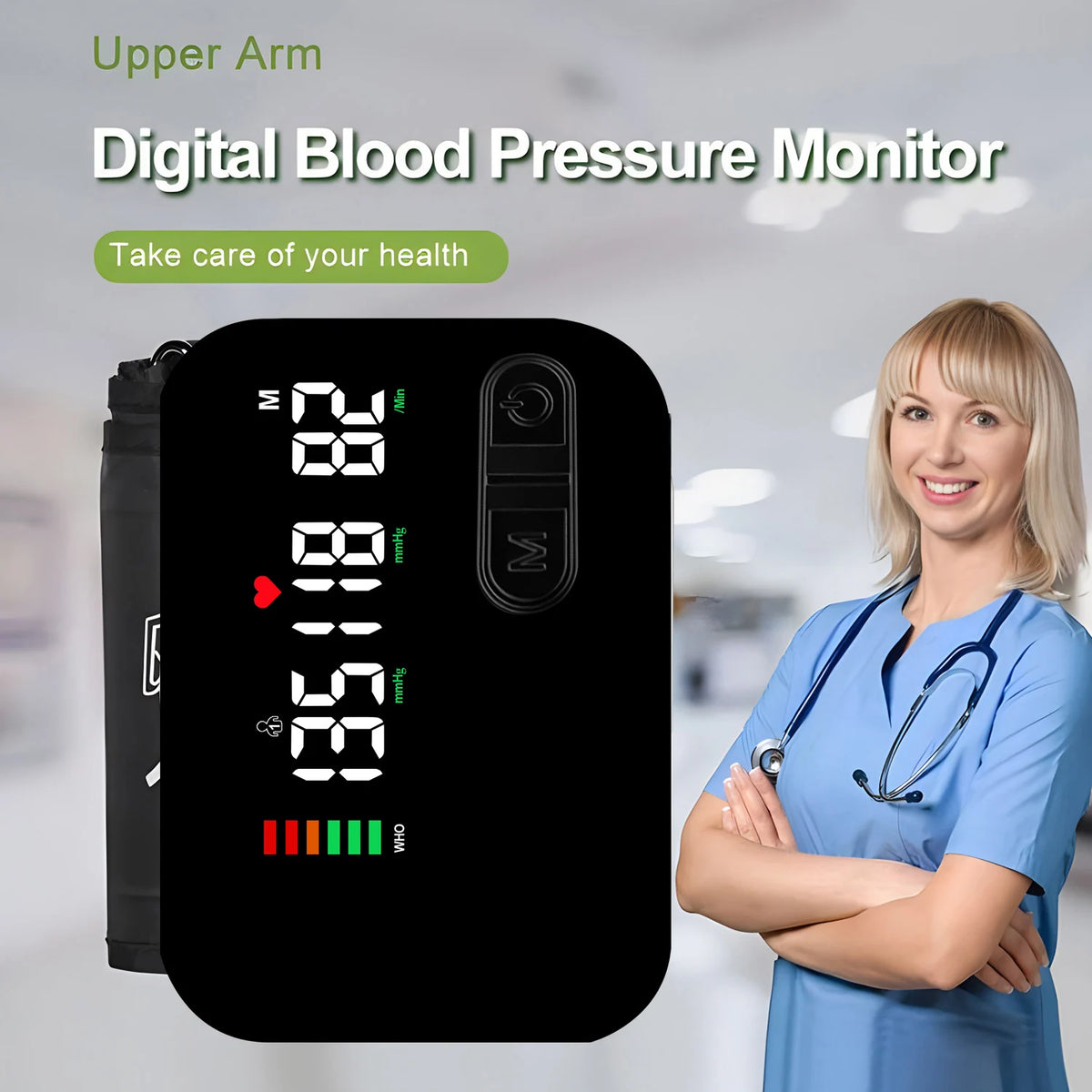 Fireurus Upper Arm Blood Pressure Monitor – Bluetooth & USB Blood Pressure Monitor HIP