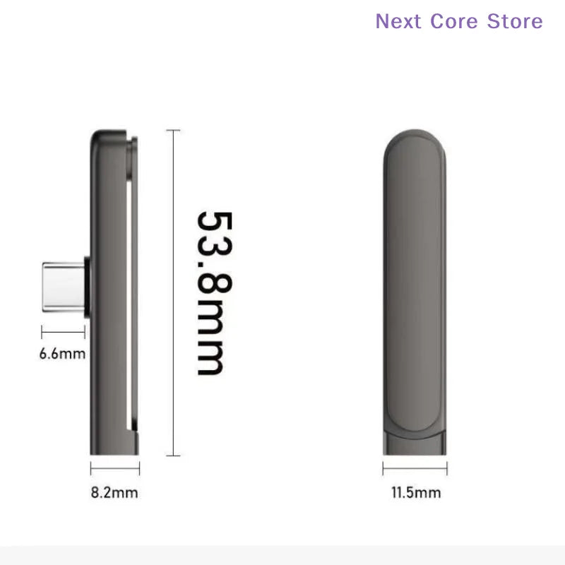 240W USB-C Fast Charging Adapter with Foldable Phone Stand USB-C Charging Adapter HIP