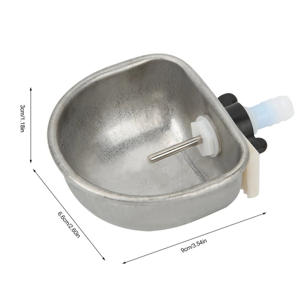10pcs Rabbit Breeding Equipment Anti scratch Stainless Steel Nipple Drinking Water Bowl Rabbit Breeding Equipment Rabbit Drinker HIP
