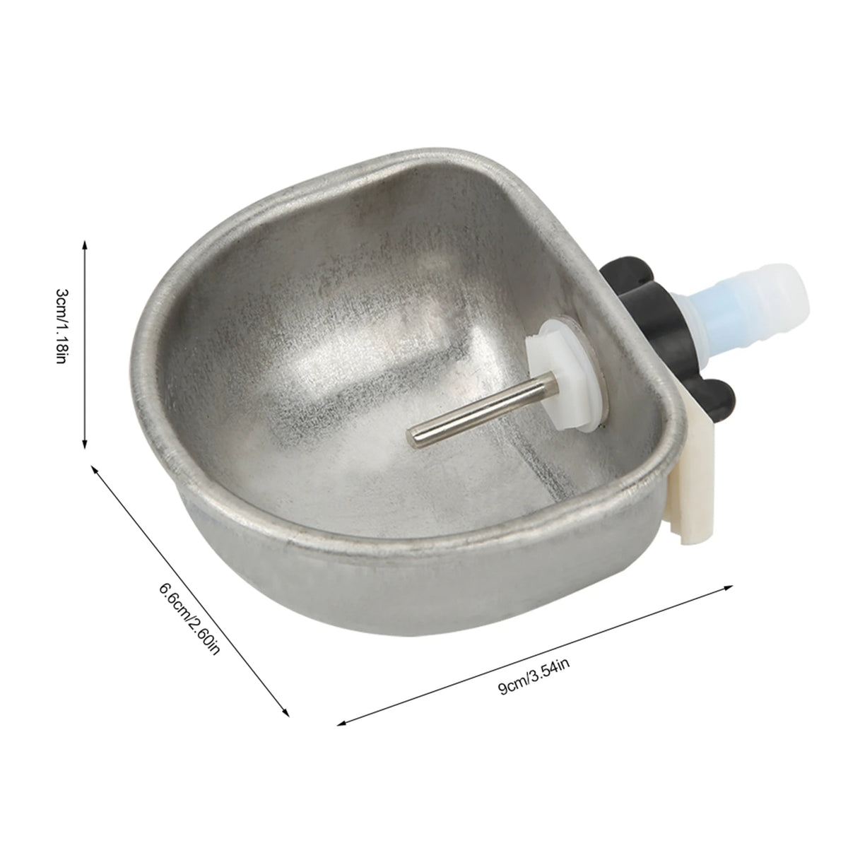 10pcs Rabbit Breeding Equipment Anti scratch Stainless Steel Nipple Drinking Water Bowl Rabbit Breeding Equipment Rabbit Drinker HIP
