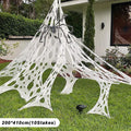 1Set 2/4m Halloween Decorations Outdoor Spider Web Giant Stretchy Netting Spider Webbing Ripped Cobweb Haunted House Prop Decor HIP 04