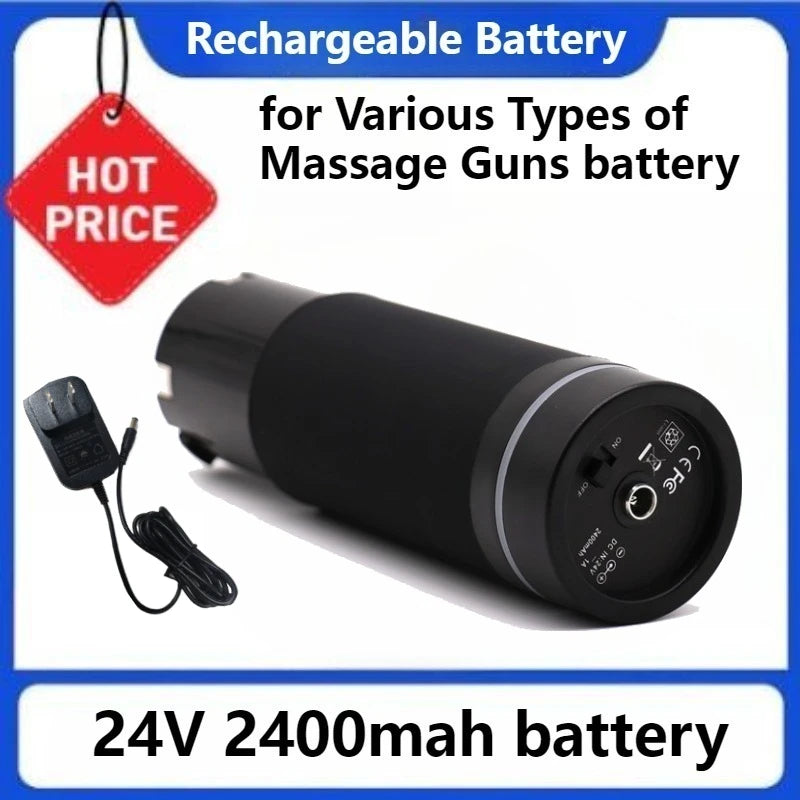 QINGFEI 24V 2400mAh Li-Ion Replacement Battery for Massage Guns Replacement Battery HIP 1battery 1EUcharger 24V China Mainland