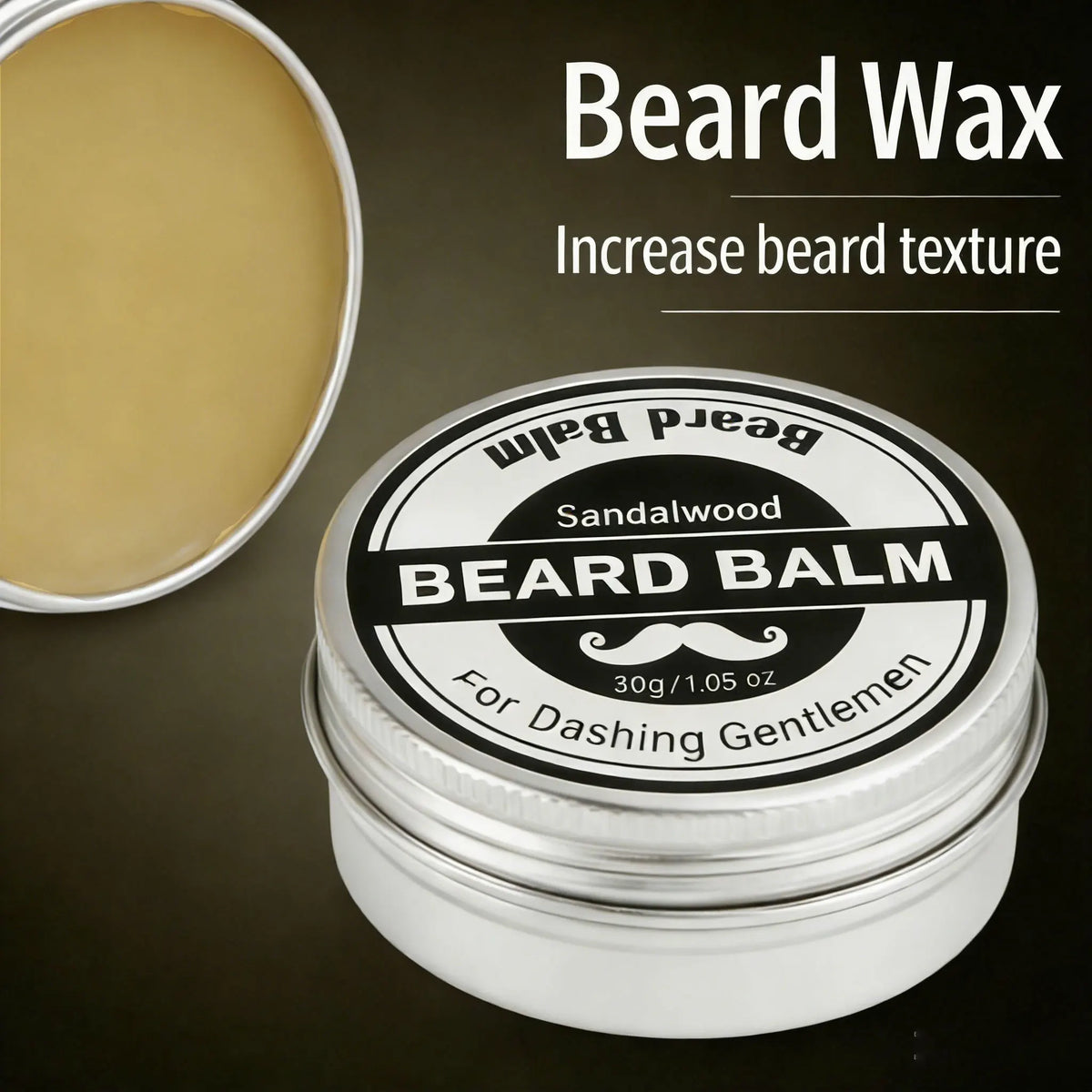 YURHERSU Strong Hold Beard Wax 30g – Matte Finish Men Beard Styling Wax HIP
