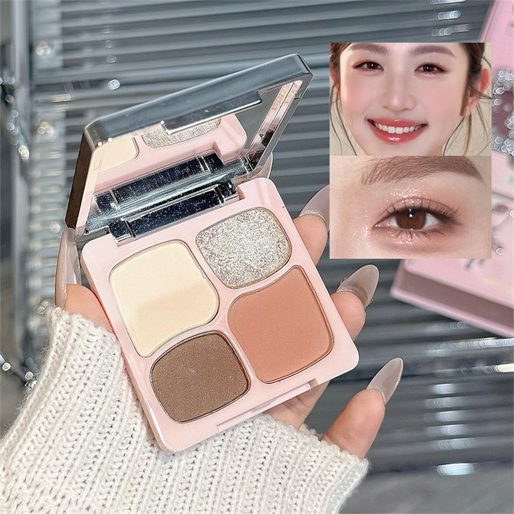13Pcs Full Face Makeup Kit Butterfly Eyeshadow Blush Highlighter Contour Lip Mud Air Cushion Eye Brow Gel Mascara Necklace Gift HIP