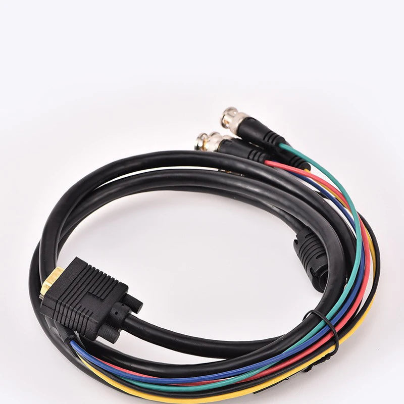 VGA to 5 BNC RGBHV Cable 1080P HD – 1.5m & 3m | OULLX VGA to BNC Cable HIP