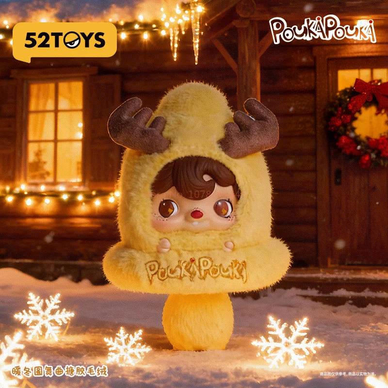 52TOYS Pouka Pouka Winter Waltz Plush Keychain Doll Gift Plush Pendant Doll HIP