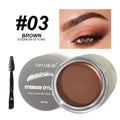 SAM SUGAR Waterproof Eyebrow Gel – Long-Lasting Brow Wax Eyebrow Styling Gel HIP 03 BROWN