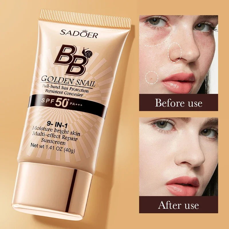 SPF 50 BB Cream Foundation, Primer & Concealer – 40g BB Cream Foundation HIP