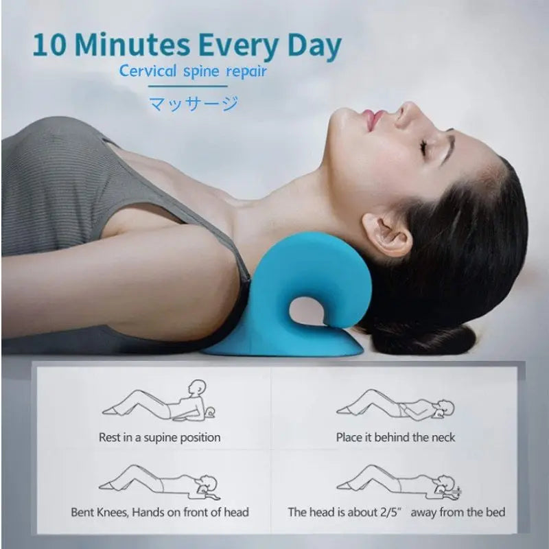 Cervical Neck Stretcher Traction Pillow – Shoulder Relaxer Cervical Traction Pillow HIP