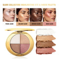4 Colors Face Palette Highlighting Blush Bronzer Eyeshadow Contour Stick Cosmetic Set Bright Matte Finish Shading Cosmetics HIP 4colors