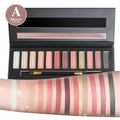 Fit Colors 12-Shade Matte & Shimmer Eyeshadow Palette | Contour & Blush Eyeshadow Palette HIP A Matte INFERIOR 12g