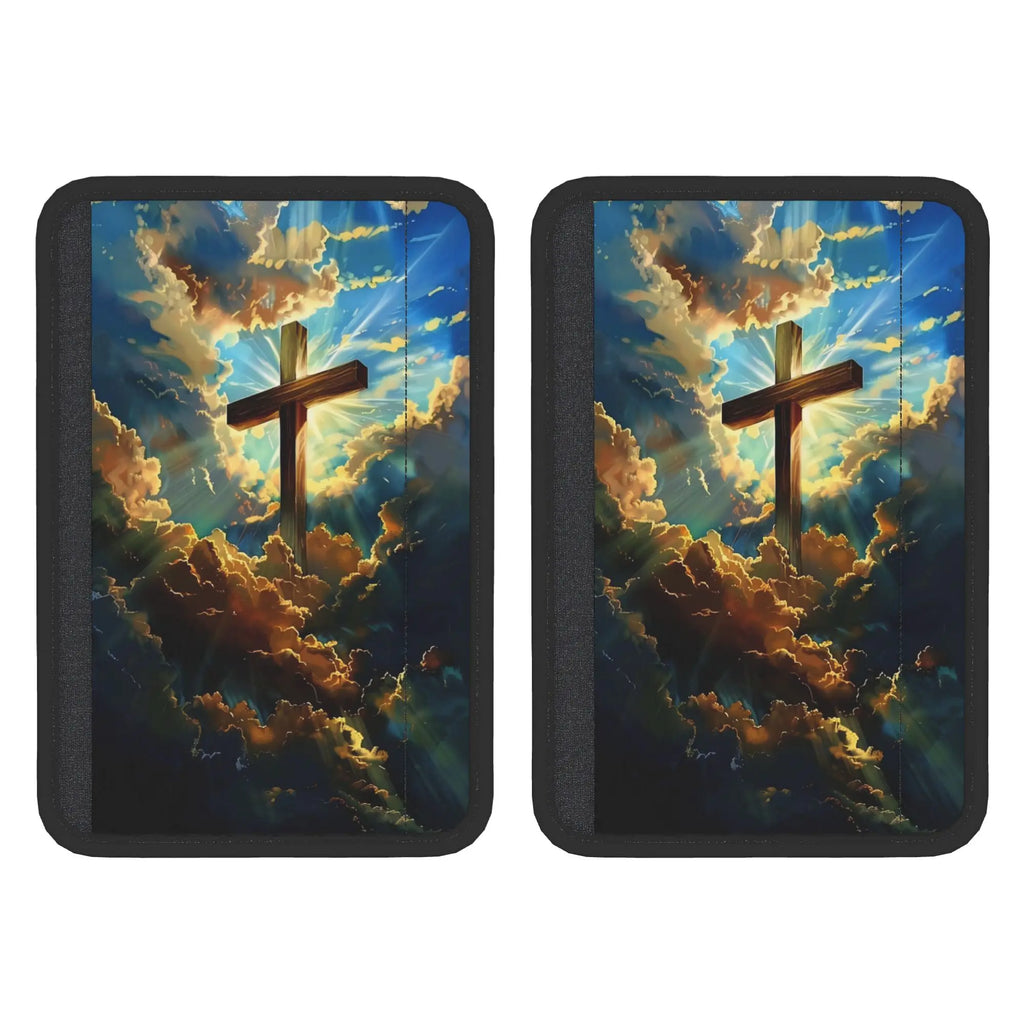 Jesus Cross Car Seat Belt Shoulder Pad Covers – 2 Pack Seat Belt Pad Cover HIP 1