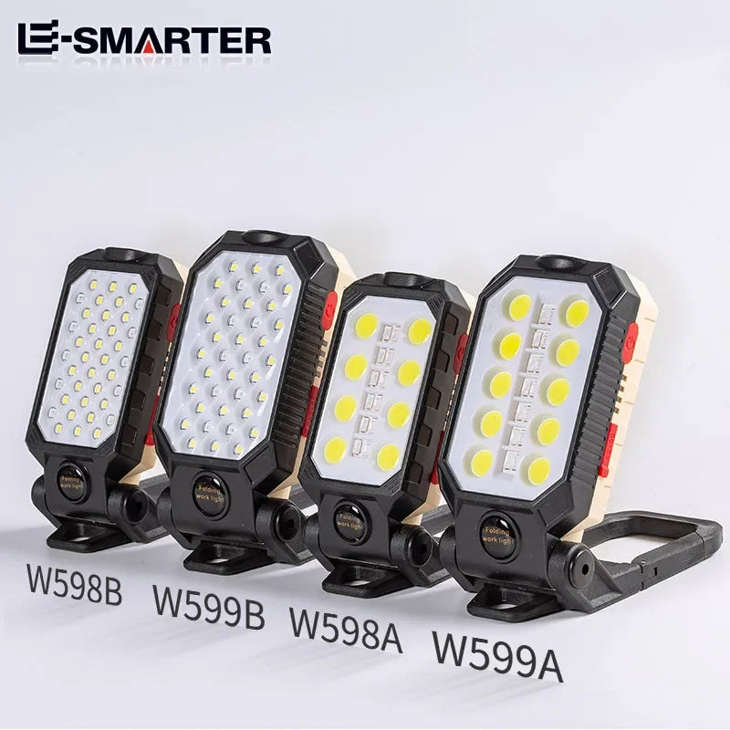 ESMARTER COB USB Rechargeable Work Light Flashlight 350+ Lm Rechargeable Work Light HIP