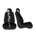 Skull Pattern Car Seat Cover – Black & White Gradient Car Seat Cover HIP black