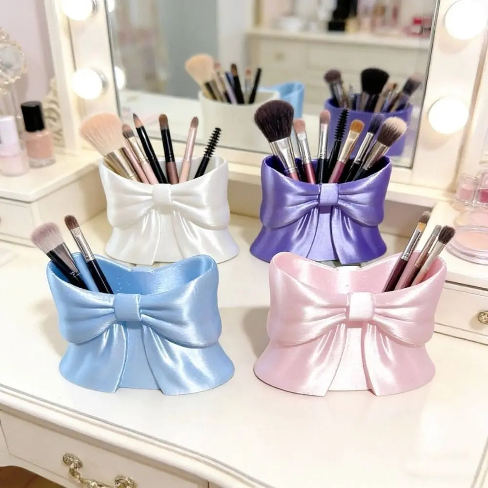 3D Printed Bow Makeup Brush & Pen Holder Organizer Makeup Brush Holder HIP