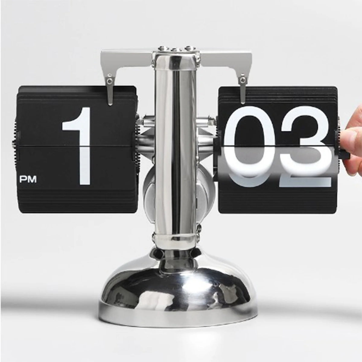 Clock Digital Down Clock Retro Minimalist Single Foot Mechanical Auto Clock Desk Clock for Home Livingroom HIP