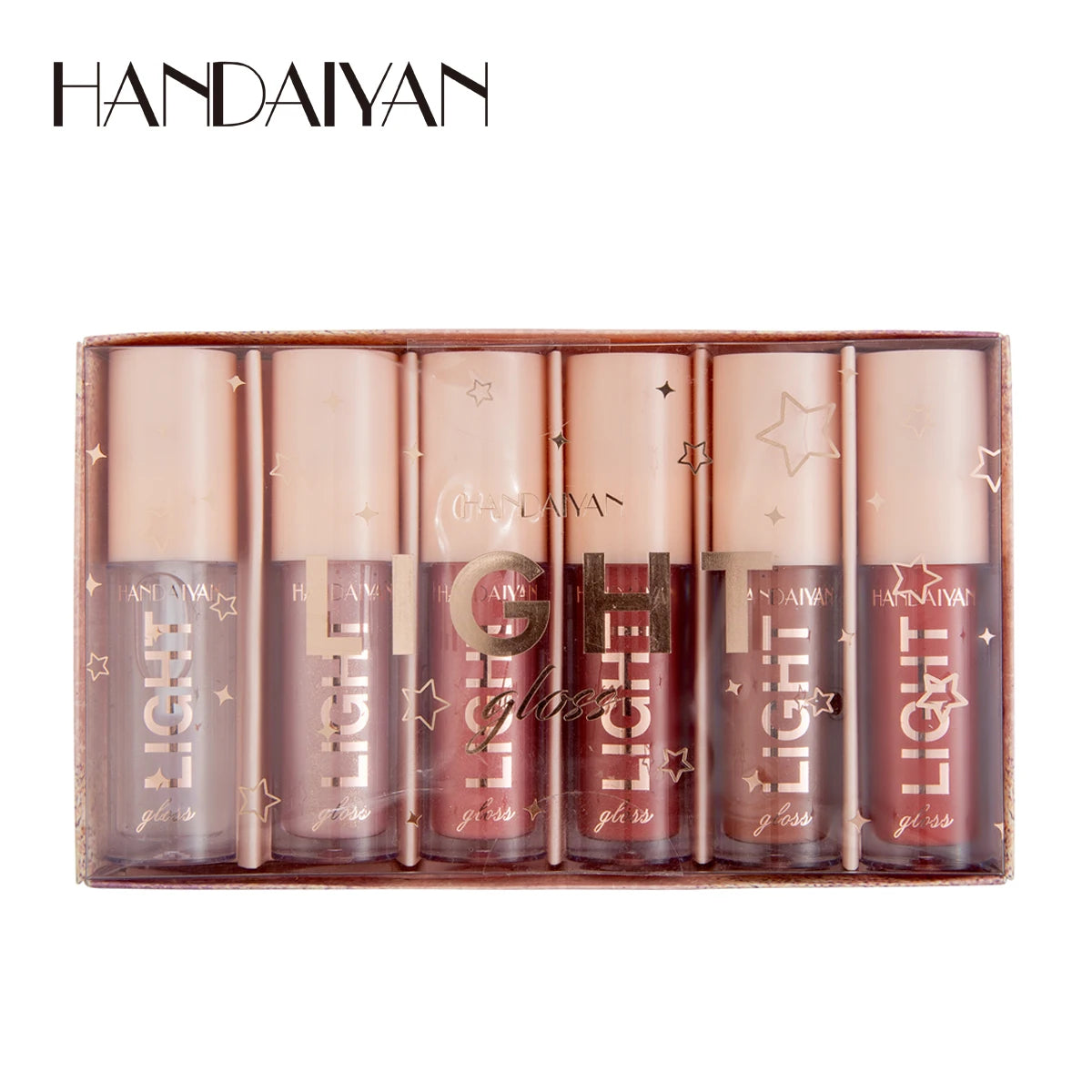 Handaiyan 6-Pc Mirror Lip Gloss Set – Long-Lasting & Moisturizing Lip Gloss Set HIP A 3.5mlX6pcs