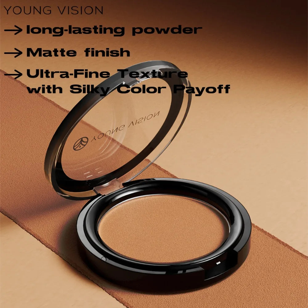 Professional Matte Bronzer Contour Powder Palette Long-Lasting Highlighter for 3D Face Shaping Silky Setting Makeup Powder HIP