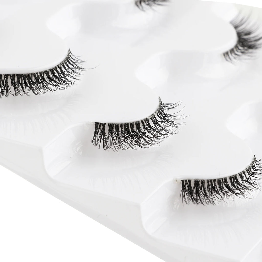 YSDO False Eye Lashes 3/6/7 Pairs Fake Eyelashes Eyelash Extension 3D Mink Half Lashes Natural Makeup Tool Faux Cils Maquiagem HIP