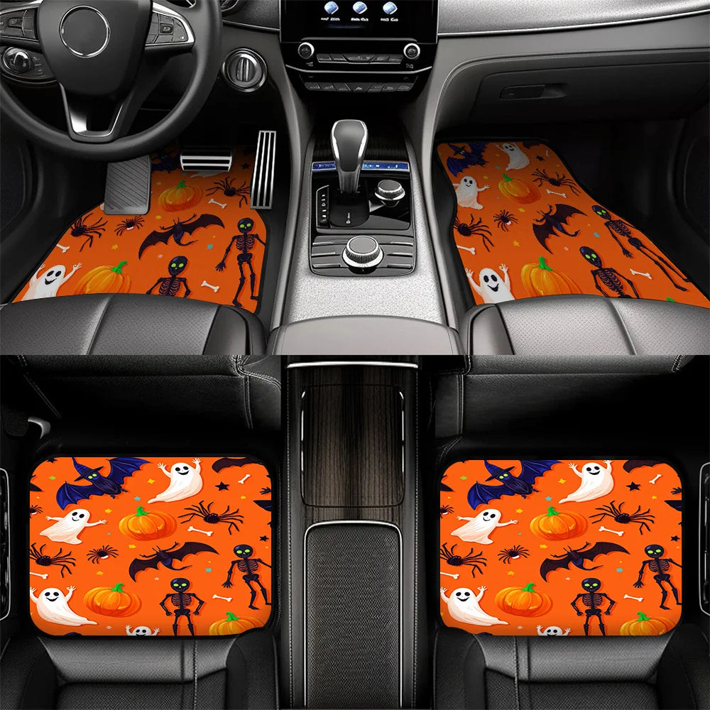 Set of 4 Black Car Floor Mats – Easy-Clean Synthetic Fiber Car Floor Mats HIP