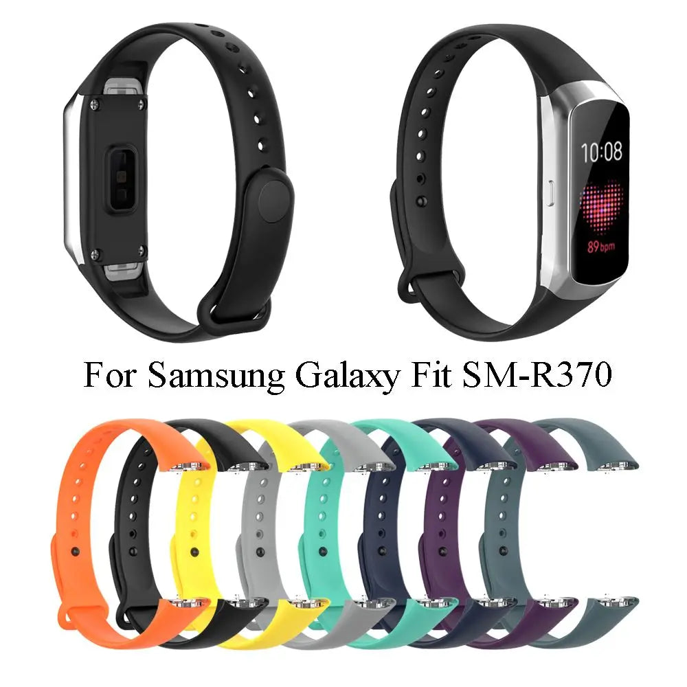 Silicone Replacement Watchband for Samsung Galaxy Fit SM-R370 Smartwatch Band HIP