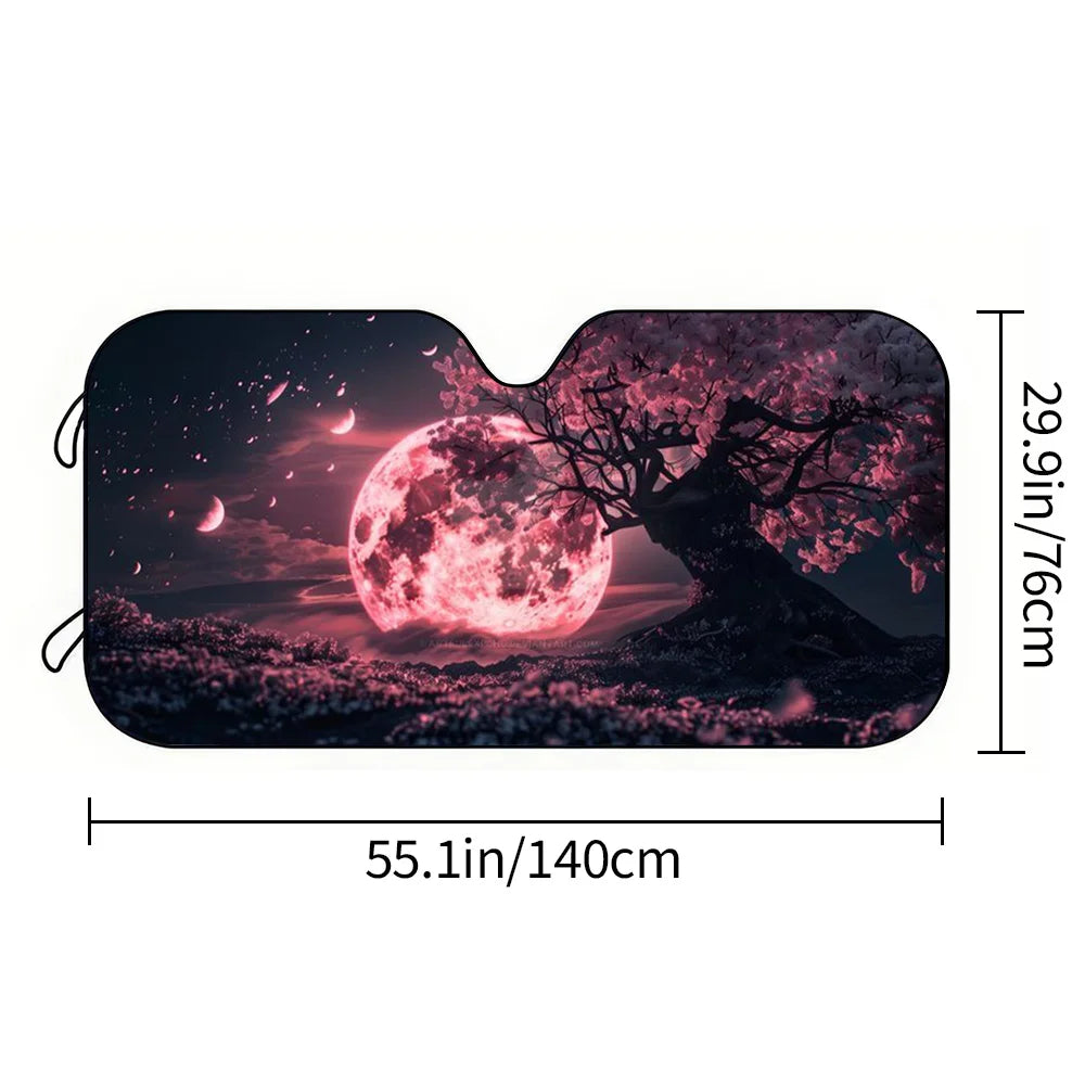 Cherry Blossom Car Sunshade – Anti-UV Cooling Visor for Sedan Car Sun Visor HIP