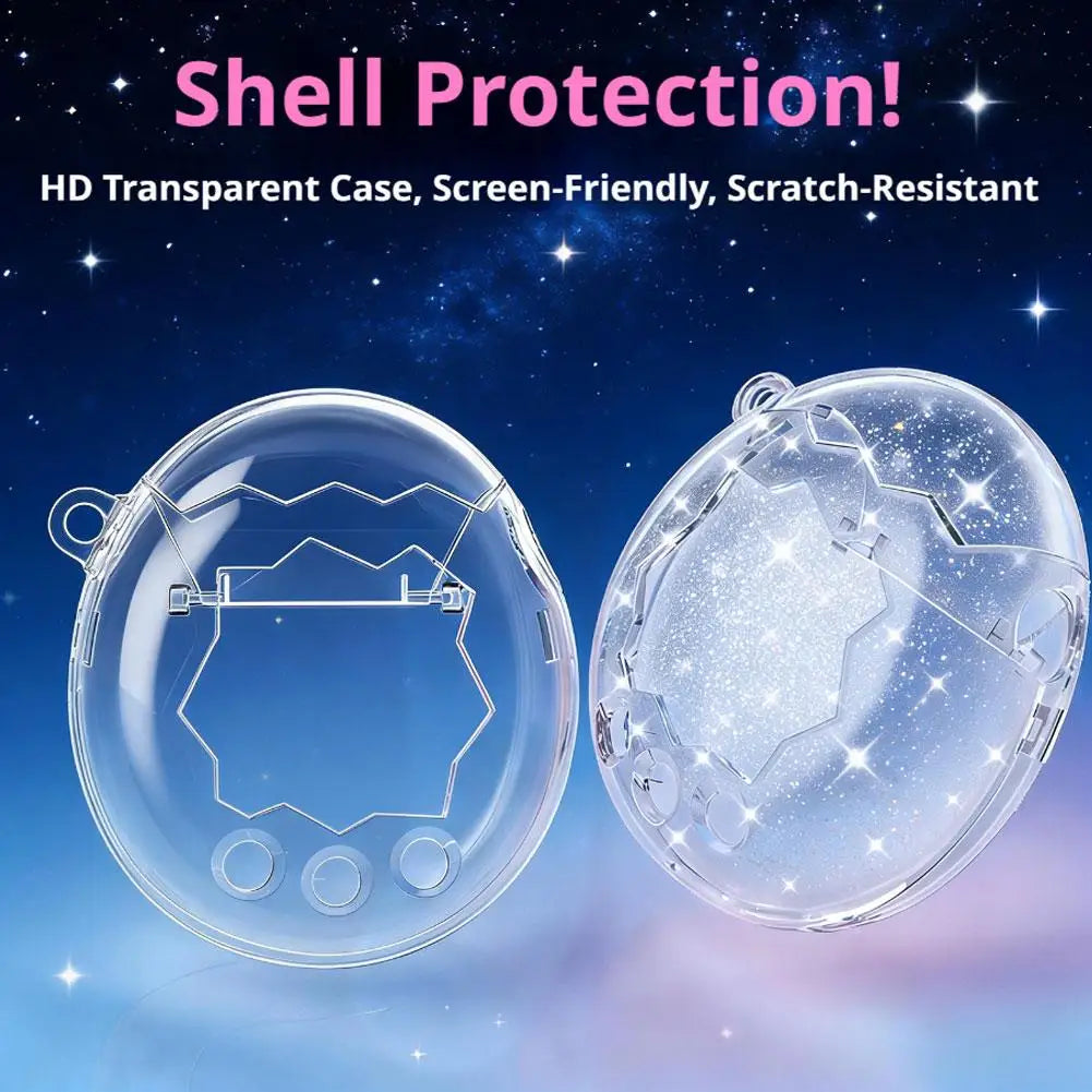 Glitter Crystal Clear Case For Tamagotchi Uni Paradise Protective Cover Ultra Thin Skin Shell Shockproof Guard For Kids Electron HIP