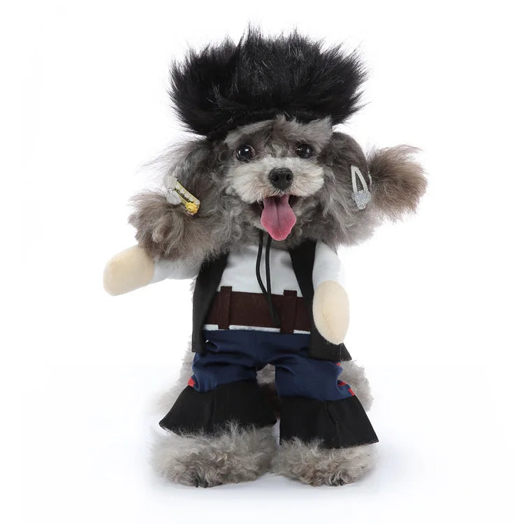 Dog Halloween & Christmas Costume Dress – Soft Cotton Dog Costume Dress HIP Inspector L