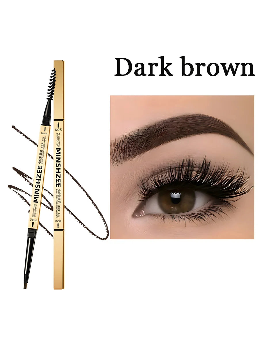 Double Headed Eyebrow Pencil, Extremely Fine, Waterproof, Sweat Resistant, and Long-Lasting HIP