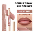 Double Draw Lip Definer 2 In 1 Lip Liner And Lip Gloss Silky Cream Texture Long Lasting Hydrating High Pigment Waterproof Makeup HIP 1OFF DUTY