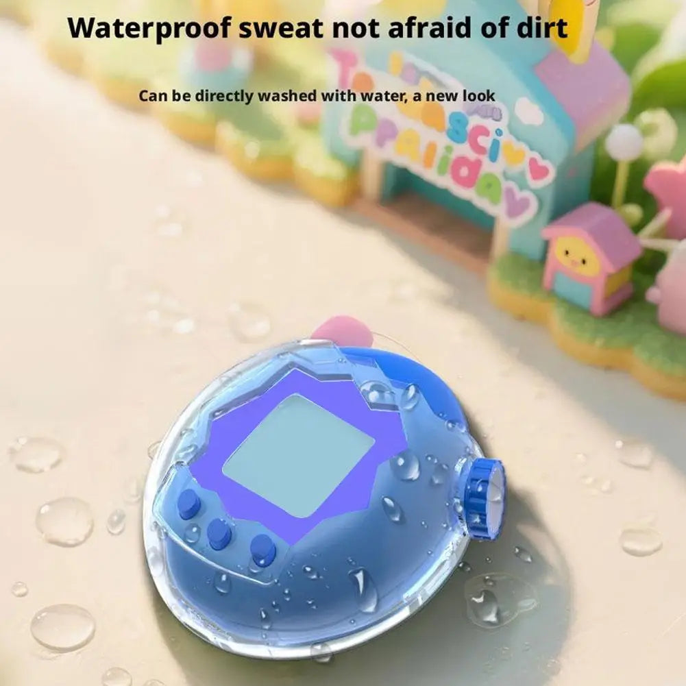 For Tamagotchi Paradise Transparent Protective Case Dustproof PC Hard Shell with Lanyard Anti-Scratch Clear Cover Game Console HIP