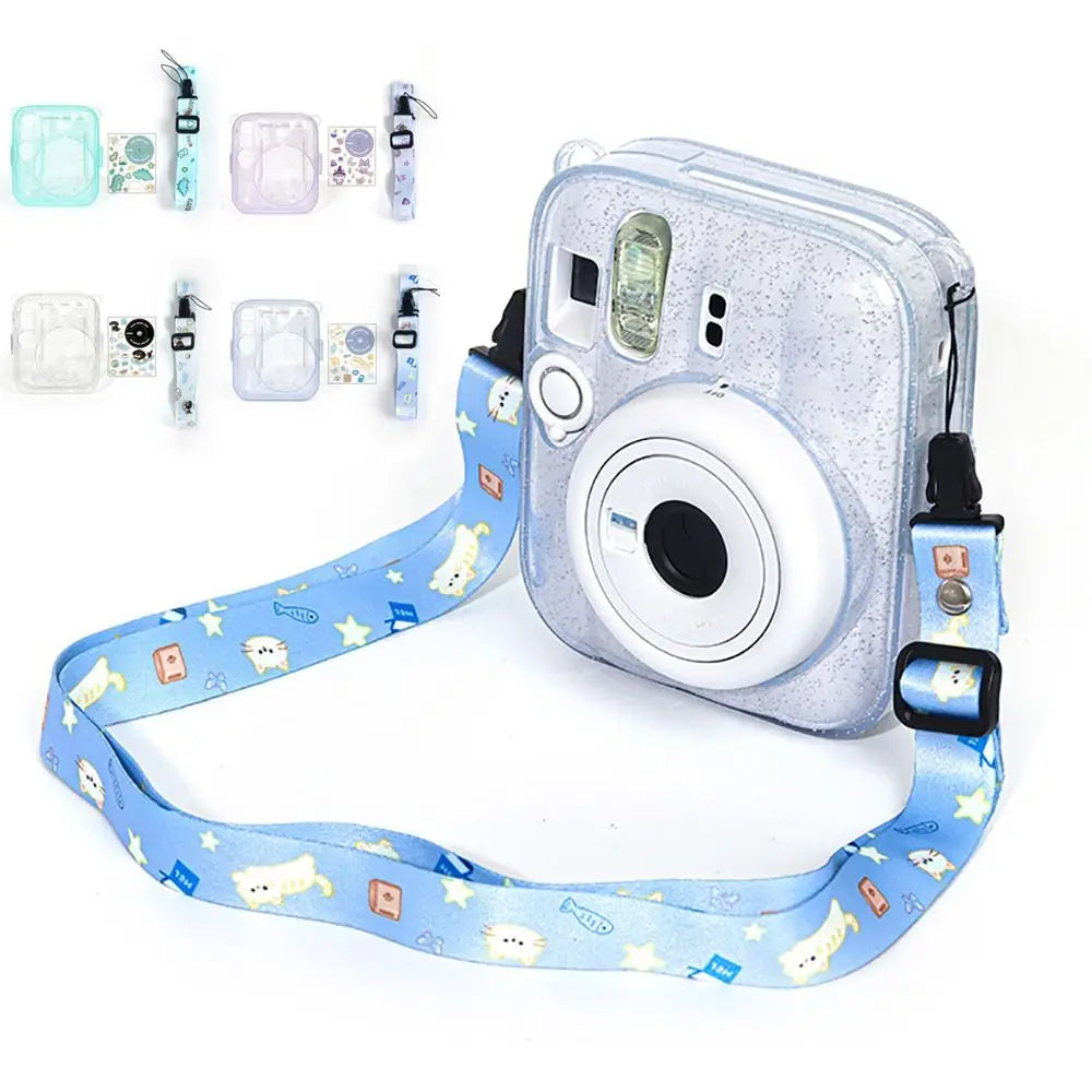 Glitter Instax Mini 13 Case 3-in-1 | Crystal Cover & Strap Camera Case HIP
