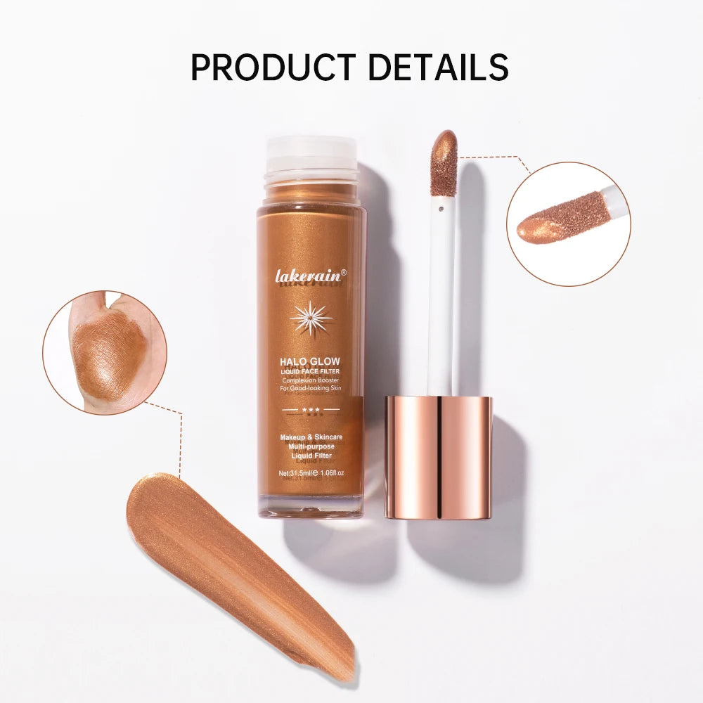 Halo Glow Liquid Face Filter Complexion Booster For A Glowing Liquid Highlighter Face Bronzer Glow Body Face Contour Shimmer Mak HIP