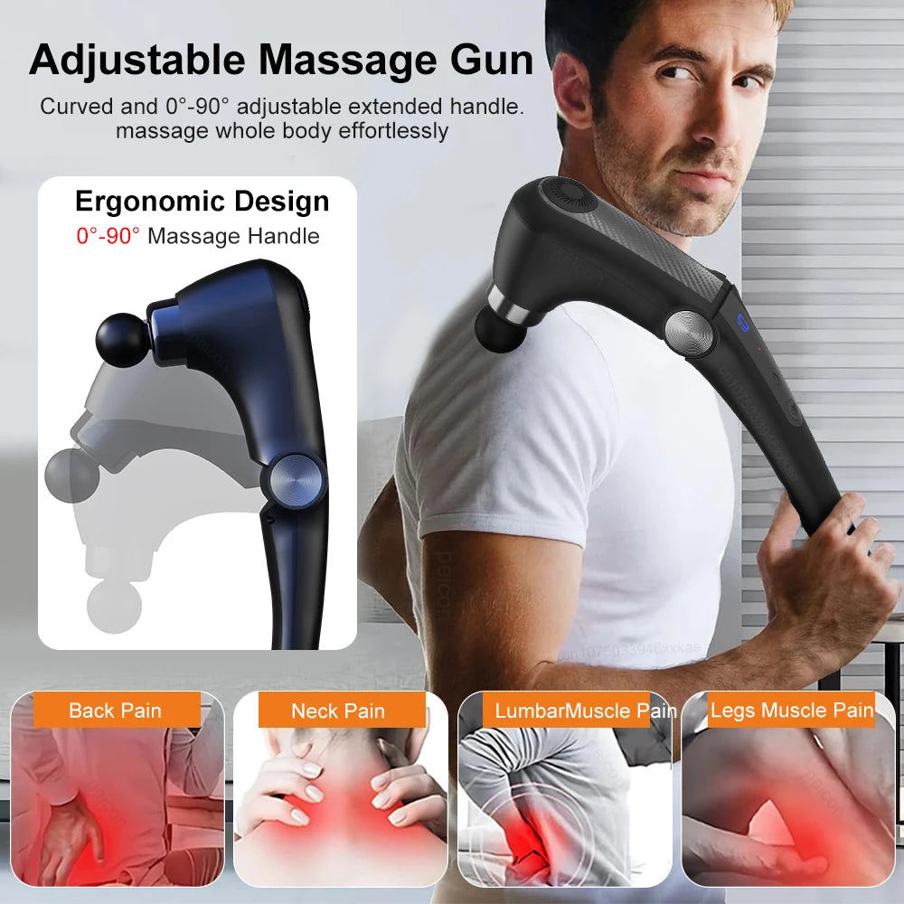 Peicon Fascia Massage Gun – 9-Speed, Hot & Cold, 10 Heads Percussion Massage Gun HIP