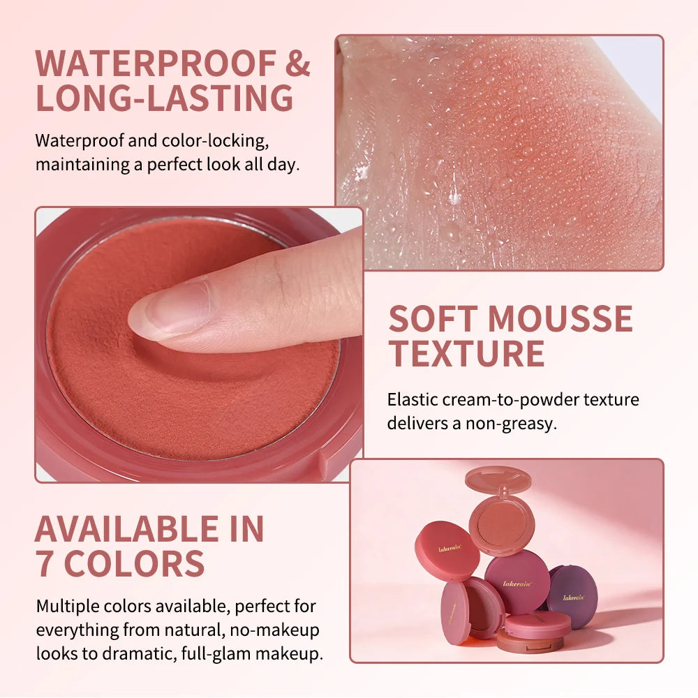Soft Poke Blush Palette Free Brush Included Velvety Matte Nude Blush Natural Beginner Face Makeup Cosmetics for Women HIP