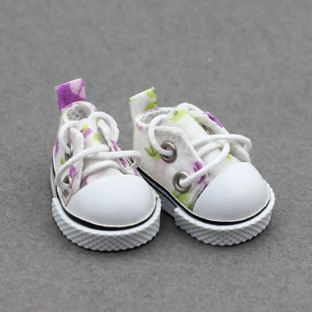 Handmade Canvas Shoes for 17cm BJD Dolls – DIY Accessories Doll Accessories HIP