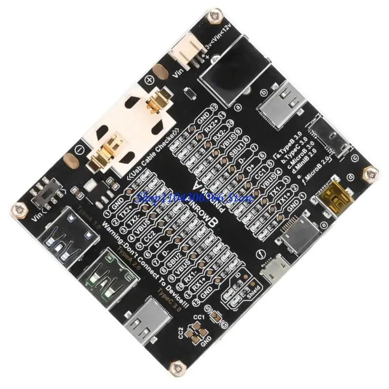 USB Cable Tester Board – 24 LED, USB 2.0 3.0 & Type-C USB Cable Tester HIP