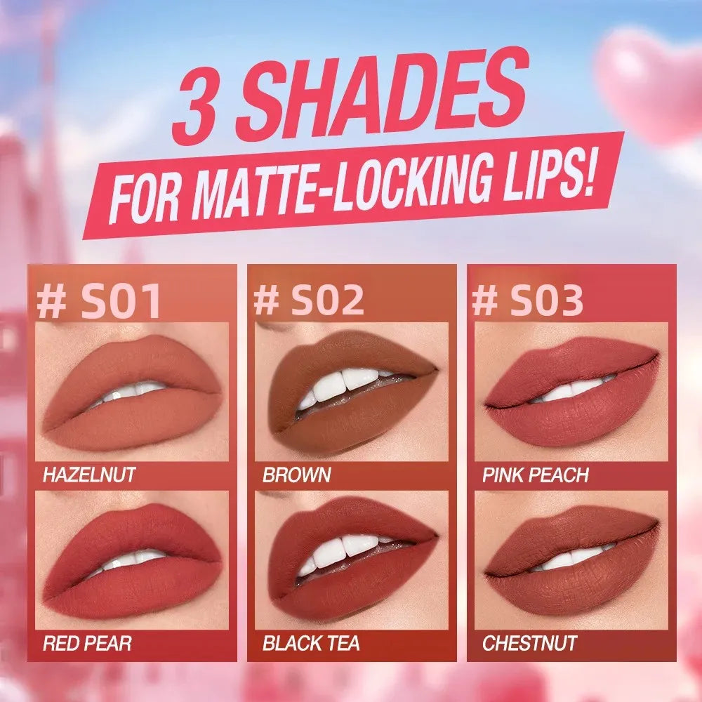 O.TWO.O Matte Liquid Lipstick Set – Transfer-Proof, Waterproof Matte Liquid Lipstick HIP
