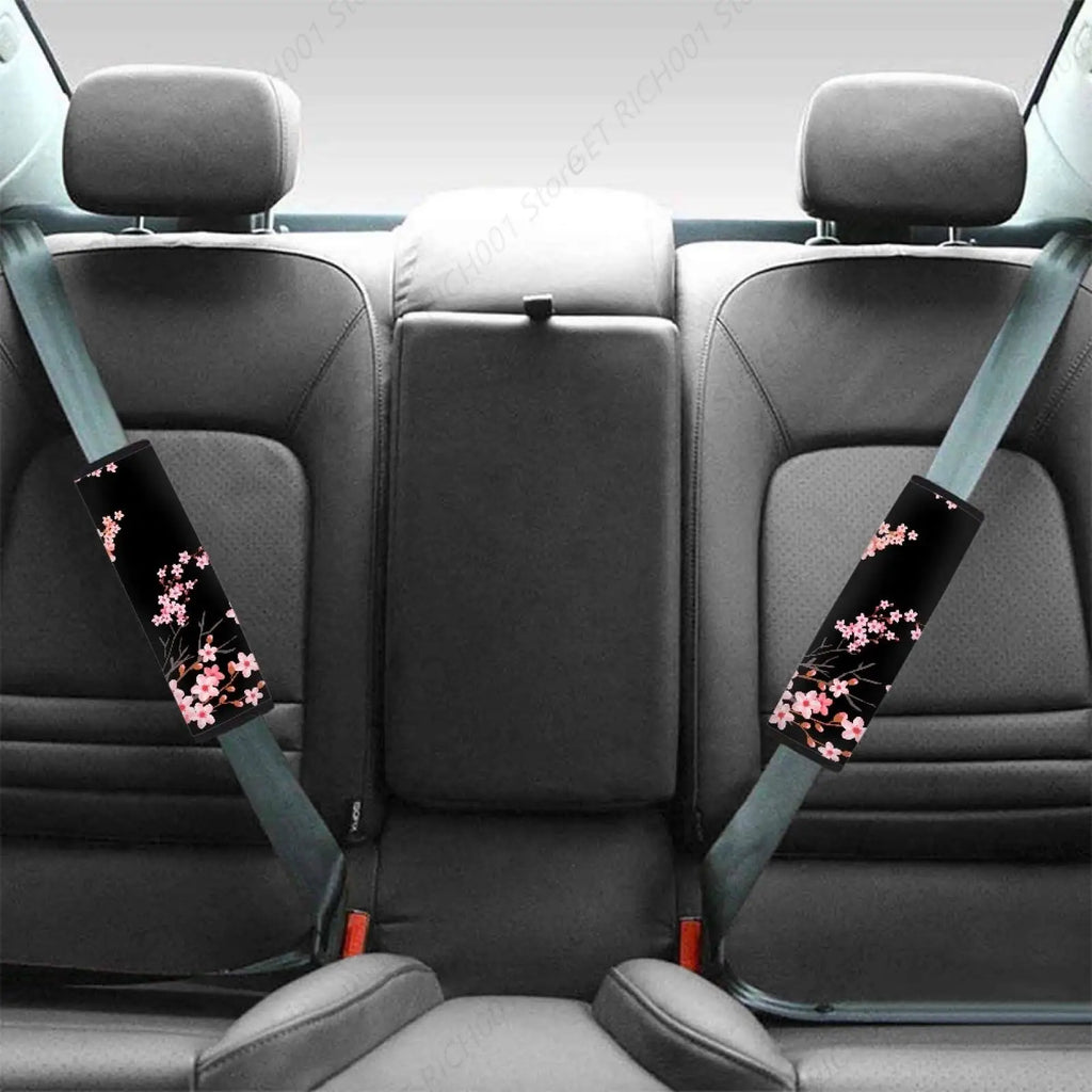 Cherry Blossom & Animal Print Soft Car Seat Belt Covers Seat Belt Cover HIP