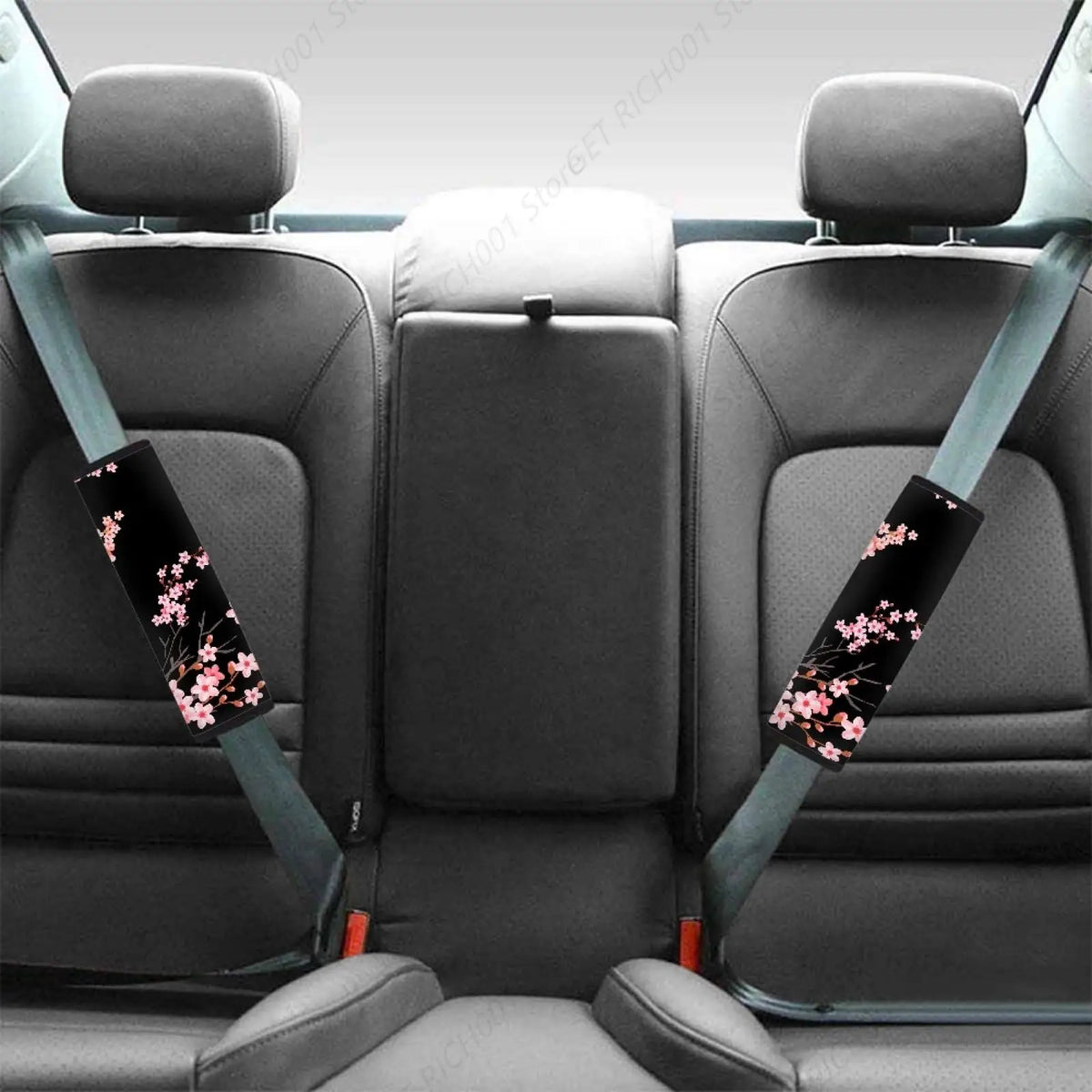 Cherry Blossom & Animal Print Soft Car Seat Belt Covers Seat Belt Cover HIP