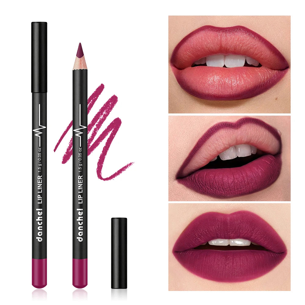 12 pcs Long-Lasting Lipstick Set with Professional Lip Liner Pencil and Matte Lip Gloss for Women Valentine's Day Gifts HIP