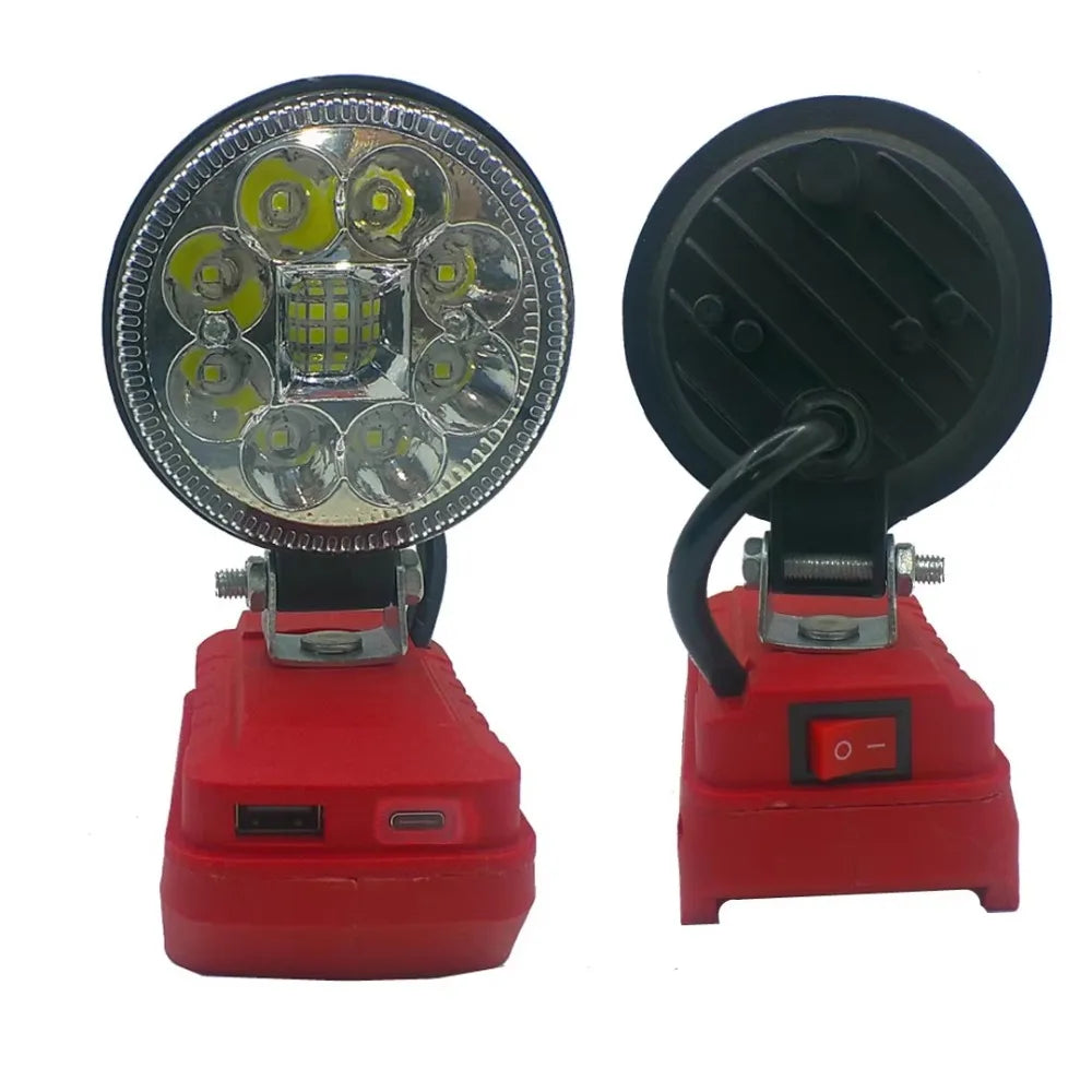 LED Work Light for Einhell 18V Battery – 16 LED Adjustable LED Work Light HIP With Typc C port