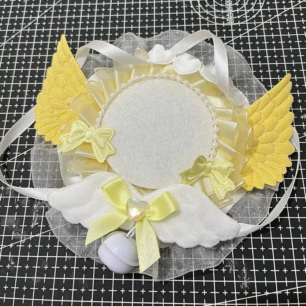 Kawaii 58mm Can Badge Cover – Lace Wings & Bow Holder Badge Display Case HIP